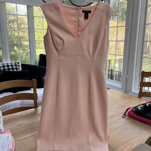 Pink V-Neck White House Black Market Dress